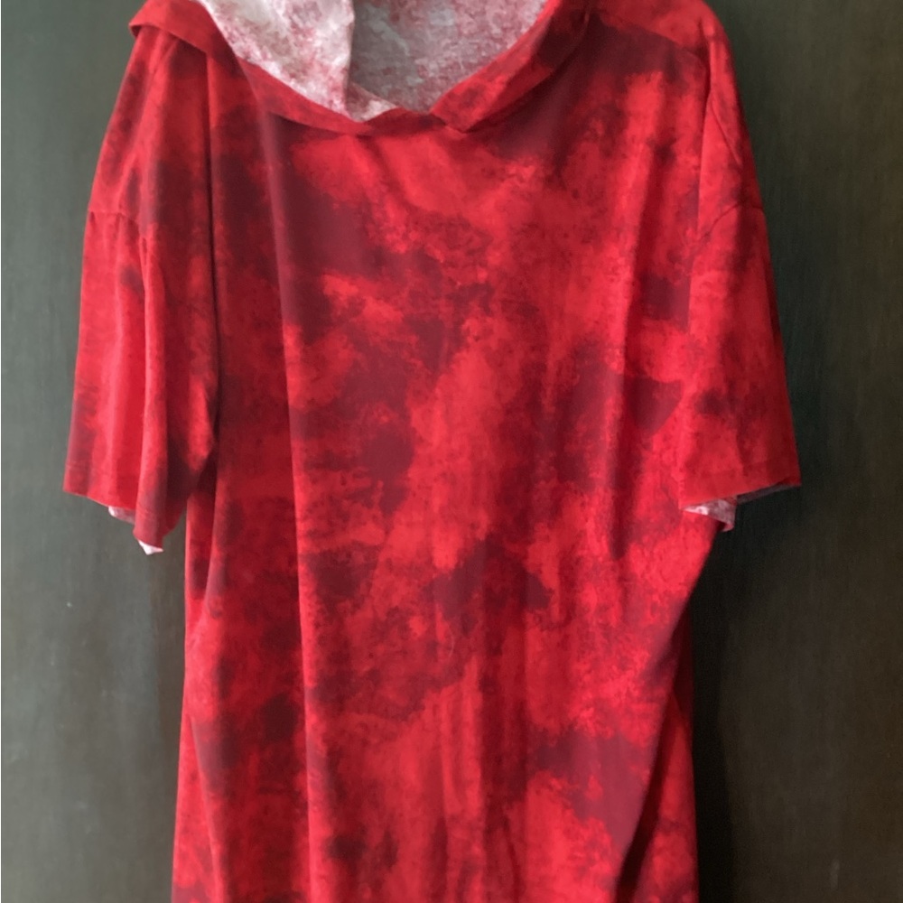LuLaRoe Red Tie-Dye Top